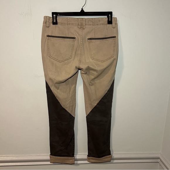 Free People Brown & Gray Cuffed Ankle Jeans Size 0 - Picture 5 of 9